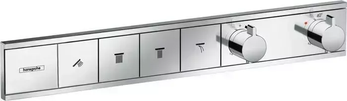 Термостат для ванны Hansgrohe RainSelect на четыре выхода, механизма 15312180, хром (15382000)