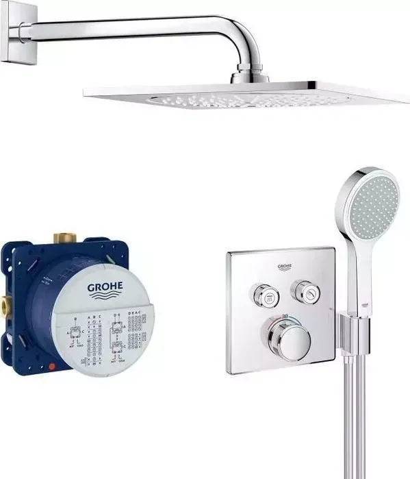 Душевая система Grohe Grohtherm SmartControl с термостатом, хром (34742000)