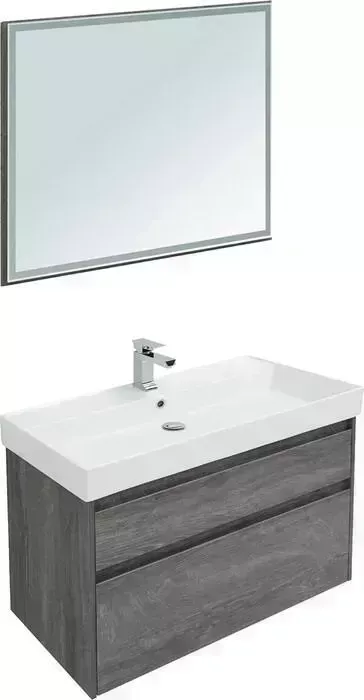 Мебель для ванной AQUANET Nova Lite 100 два ящика, дуб рошелье