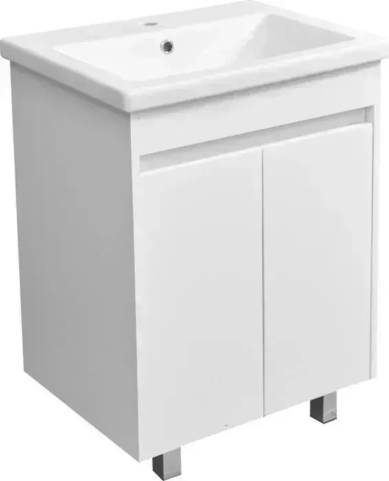 Тумба с раковиной Stella Polar с Фаворита 60 белая (SP-00000163, S-UM-COM60/1-w)