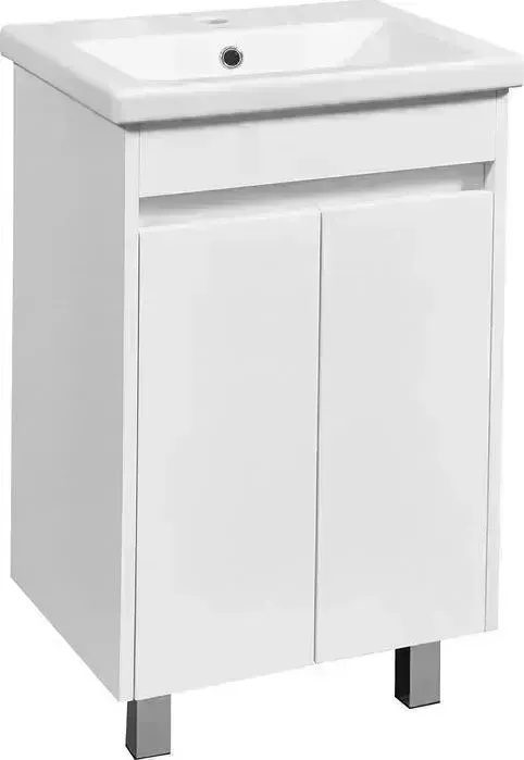 Тумба с раковиной Stella Polar с Фаворита 50 белая (SP-00000162, S-UM-COM50/1-w)