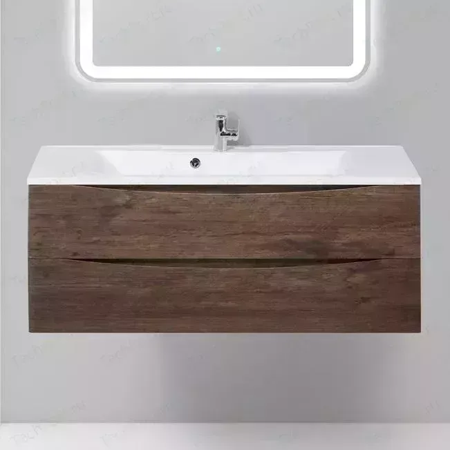 Тумба с раковиной BELBANGO с Marino 120 rovere moro (MARINO-1200-2C-SO-RW-P, BB1200/450-LV-MR-PR)