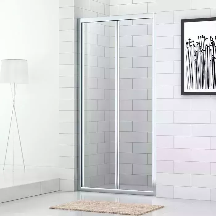 Душевая дверь CEZARES Eco BS 90x190 прозрачная, хром (ECO-O-BS-90-C-Cr)