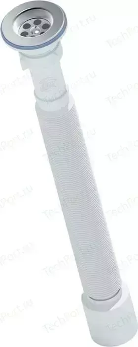 Сифон для раковины АНИ пласт гофрированный удлиненный 1 1/4х50 (G215)