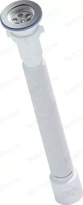 Сифон для кухонной мойки АНИ пласт с решеткой D70, гофрированный D50 (G115)