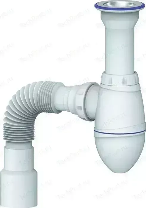 Сифон для раковины Unicorn литой выпуск 1 1/2" D40x40/50 (A120)