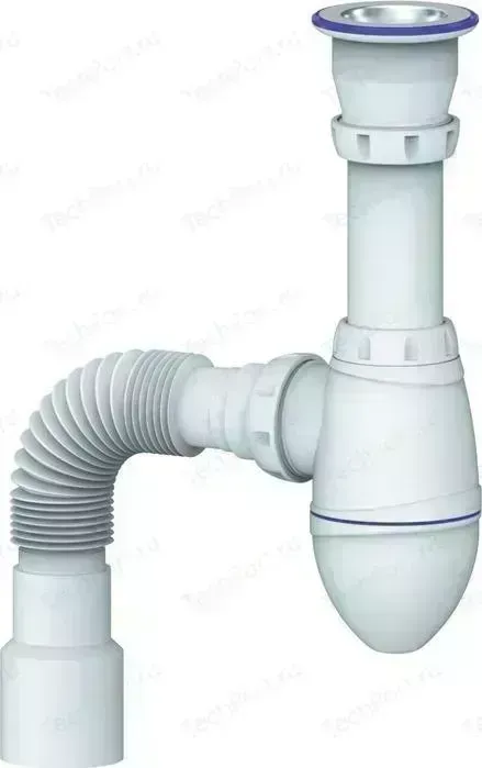 Сифон для раковины Unicorn выпуск 1 1/2" D40x40/50 (A220)