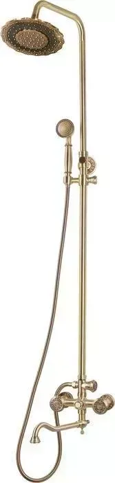 Душевая система BRONZE DE LUXE Royal с длинным изливом, бронза (10121DDF)