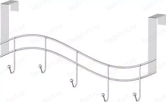 Планка с 5 крючками Sorcosa Plain 39 cm, хром (GHI 002)