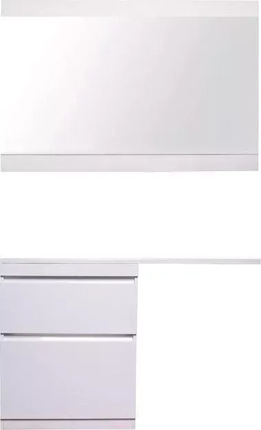 Мебель для ванной Style line Даллас Люкс 68 (130L) напольная, под стиральную машину, белая