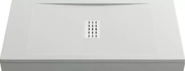 Душевой поддон Good Door Flow 100х90 с каркасом и экраном, белый