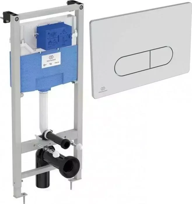 Инсталляция для унитаза Ideal Standard Prosys с клавишей OLEAS P1, хром (R0309AA)