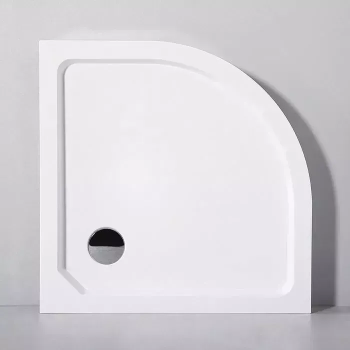 Душевой поддон CEZARES Tray R 80х80 стеклопластик (TRAY-SMC-R-80-550-150-W)