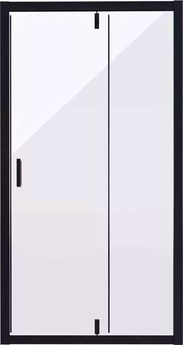 Душевая дверь NIAGARA Nova 100х190 прозрачная, черная (NG-83-10AB)