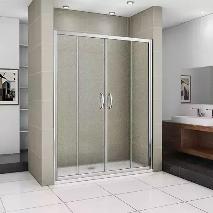Душевая дверь Good Door Infinity WTW-TD 200х185 матовая Grape, хром (WTW-TD-200-G-CH)