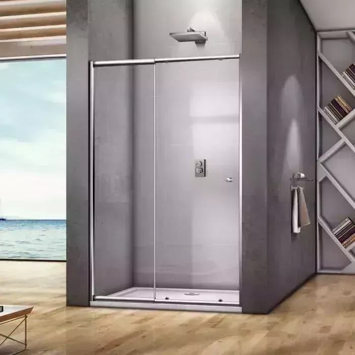Душевая дверь Good Door Lira WTW 130-140х185 прозрачная, хром (WTW-140-C-CH)