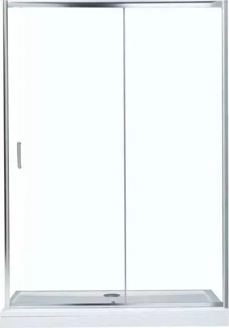 Душевая дверь AQUANET 140х190 прозрачная, хром (SD-1400A)