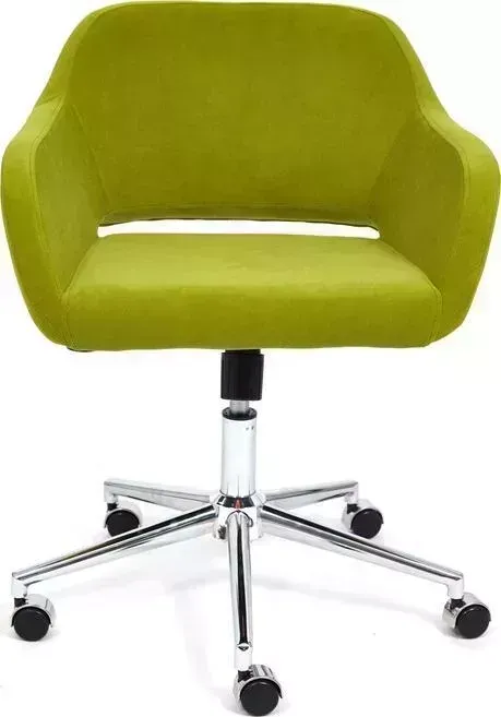 Кресло офисное TetChair Modena хром флок олива 23
