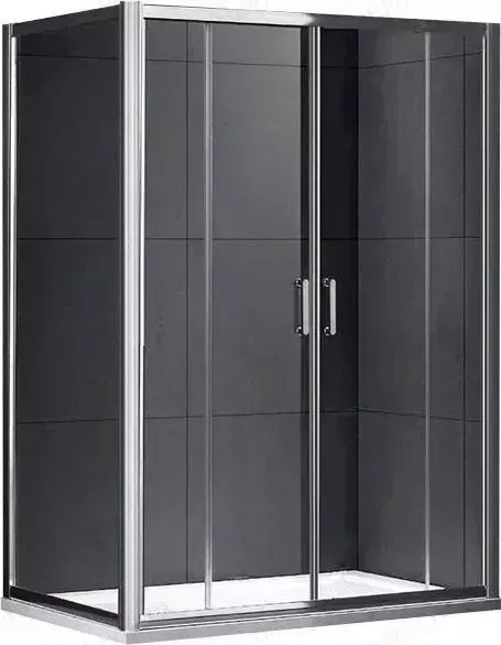 Душевой уголок GEMY Victoria 140x90 с поддоном, прозрачный, хром (S30192E-A90, ЛП00067)