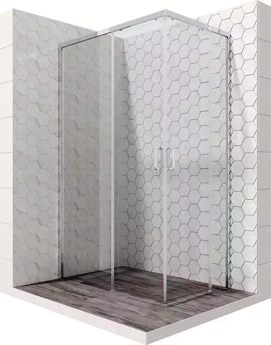 Душевой уголок Ambassador Queen 120x80 с поддоном, прозрачный, хром (11011106L, ЛП00058)
