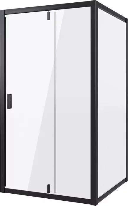Душевой уголок NIAGARA Nova 100х90 прозрачный, черный (NG-83-10AB-A90B)