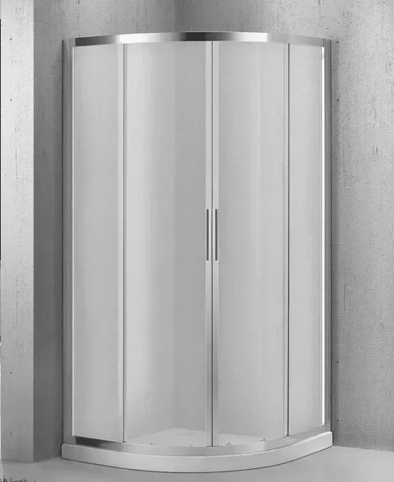 Душевой уголок BELBANGO Sela R-2 80х80 рифленый Punto, с поддоном, хром (SELA-R-2-80-P-Cr, TRAY-BB-R-80-550-15-W)