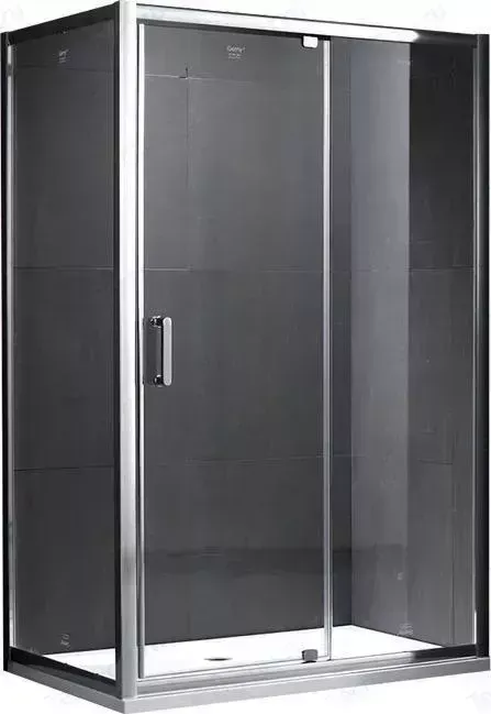 Душевой уголок GEMY Sunny Bay 120x80 с поддоном, прозрачный, хром (S28191B-A80, ЛП00058)