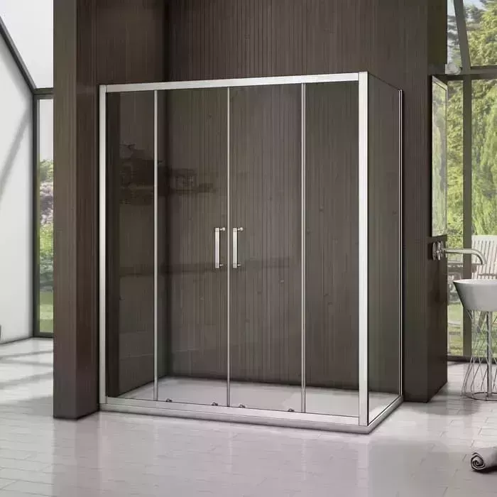 Душевой уголок Good Door Latte WTW-TD+SP 160х90 с поддоном, прозрачный, хром матовый