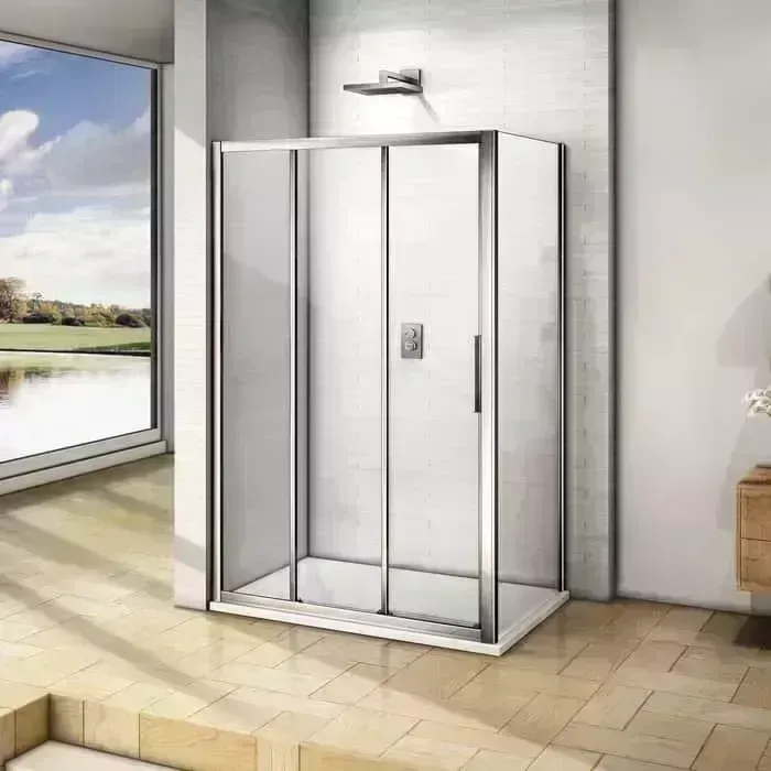 Душевой уголок Good Door Orion WTW+SP 100x80 с поддоном, прозрачный, хром
