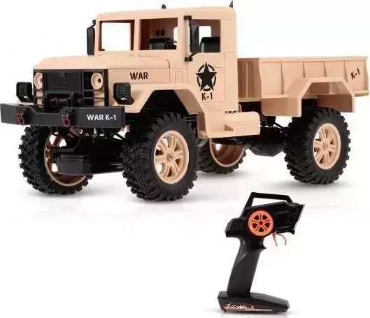 Радиоуправляемый внедорожник WL Toys Army Truck 4WD RTR масштаб 1:12 2.4G - WLT-124301-brown