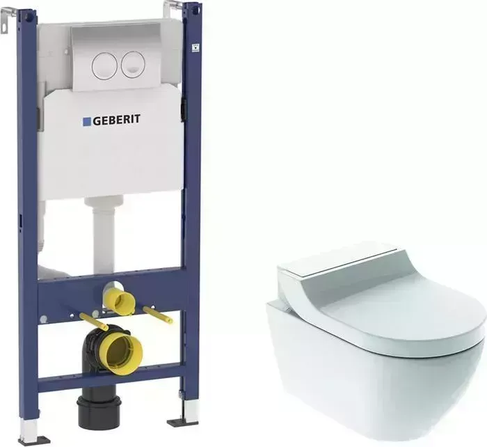 Комплект унитаза с инсталляцией Geberit AquaClean Tuma Classic Rimfree с (146.094.11.1, 458.124.21.1)