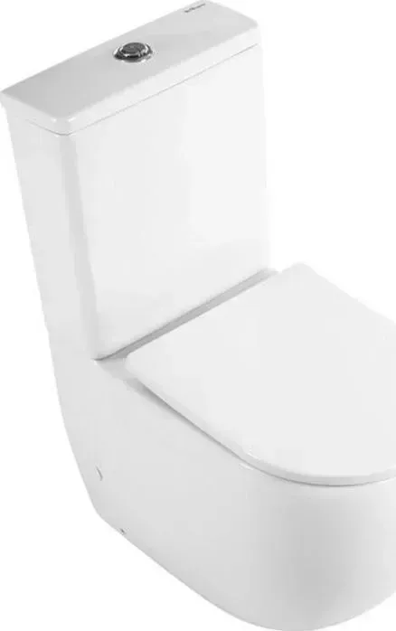 Унитаз компакт BELBANGO Унитаз- Sfera-TR тонкое сиденье микролифт (BB2128CPR, BB2128T, BB2031SC)