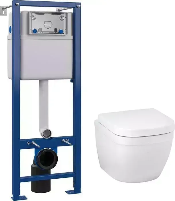 Комплект унитаза с инсталляцией Grohe Euro Ceramic с Cersanit сиденье микролифт (39206000, S-IN-MZ-VECTOR, 39330001)