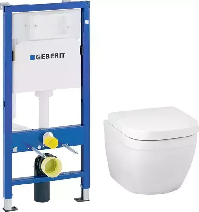 Комплект унитаза с инсталляцией Grohe Euro Ceramic с Geberit сиденье микролифт (39206000, 458.103.00.1, 39330001)