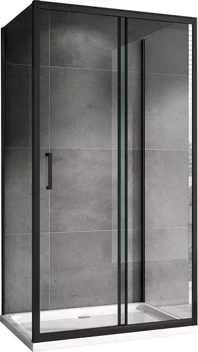 Душевой уголок Abber Schwarzer Diamant 120х90 прозрачный, черный (AG30120B-S90B-S90B)