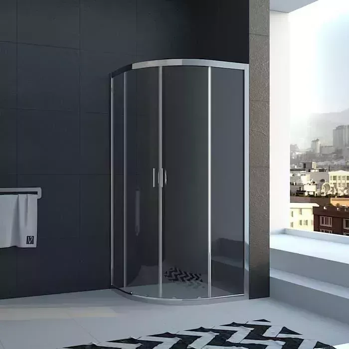 Душевой уголок Veconi Rovigo 80x80 стекло прозрачное, профиль хром (RV01-80PL-01-19C1)