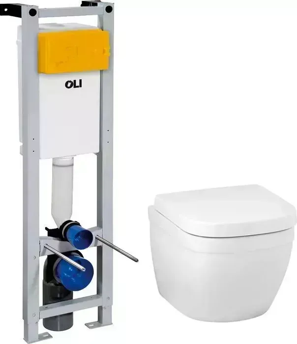Комплект унитаза с инсталляцией Grohe Euro Ceramic с OLI сиденье микролифт (39206000, 280490m, 39330001)