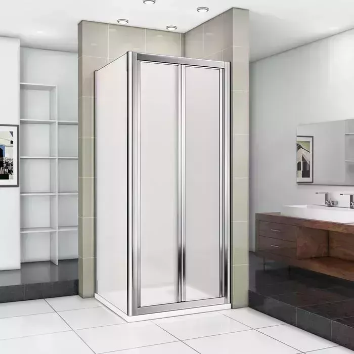 Душевой уголок Good Door Infinity SD+SP 90х90 с поддоном, матовый Grape, хром