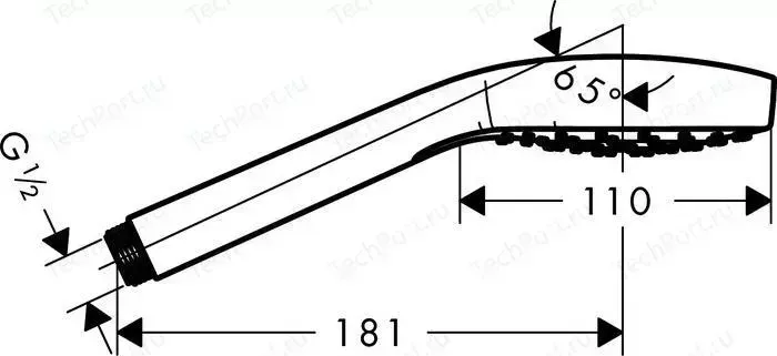 Ручной душ Hansgrohe Croma Select E бронза (26814140)