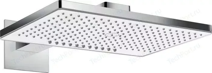 Верхний душ Hansgrohe с кронштейном Rainmaker Select 460 2 режима белый/хром (24005400, 01800180)