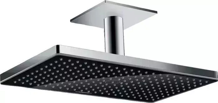 Верхний душ Hansgrohe с кронштейном Rainmaker Select 460 хром/черный (24002600, 24010180)