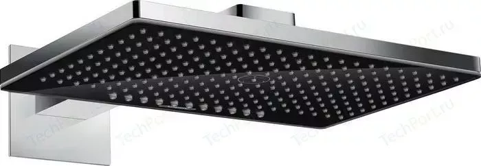 Верхний душ Hansgrohe с кронштейном Rainmaker Select 460 2 режима черный/хром (24005600, 01800180)