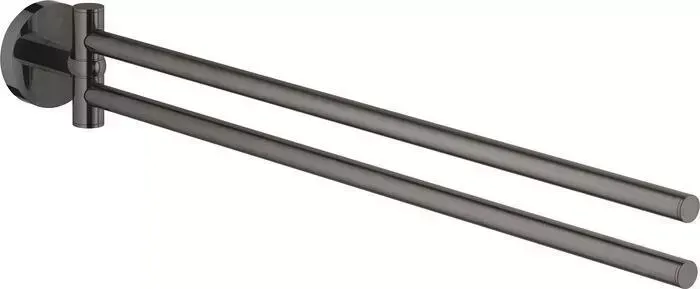 Полотенцедержатель Grohe Essentials двойной, тёмный графит глянец (40371A01)