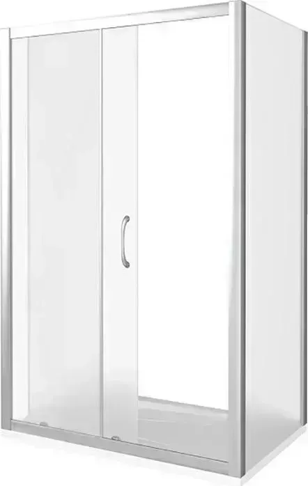 Душевой уголок Good Door Latte WTW+SP+SP 120х90 с поддоном, матовый Grape, хром с поддоном, матовый