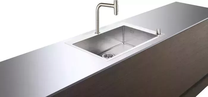 Мойка кухонная и смеситель Hansgrohe и смеситель C71-F660-08 нержавеющая сталь (43202800)