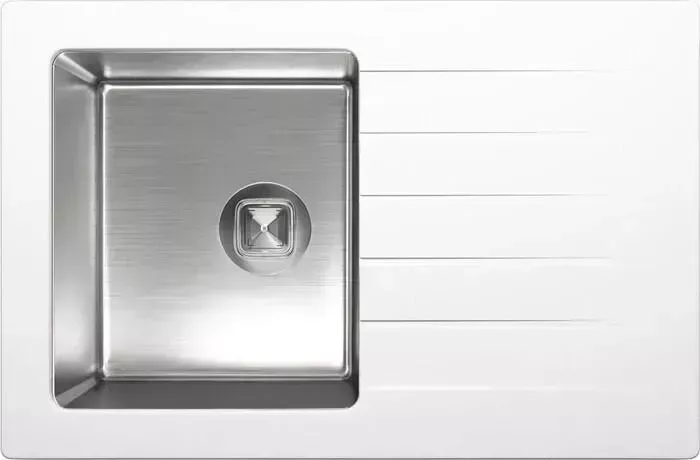 Мойка кухонная TOLERO Twist TTS-760 №923 белый (474117)