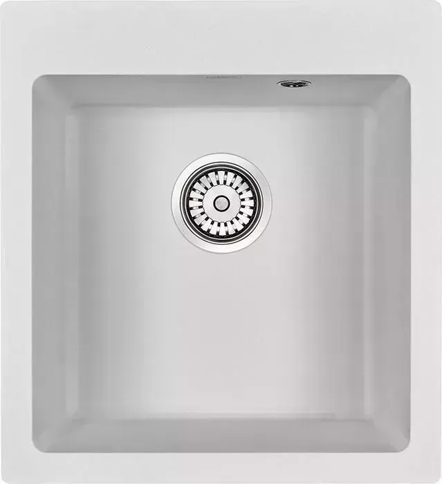 Мойка кухонная Paulmark Zemar 460х510 белая (PM104651-WH)