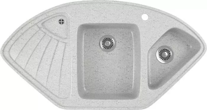 Мойка кухонная GREENSTONE GRS-14K-310 серая