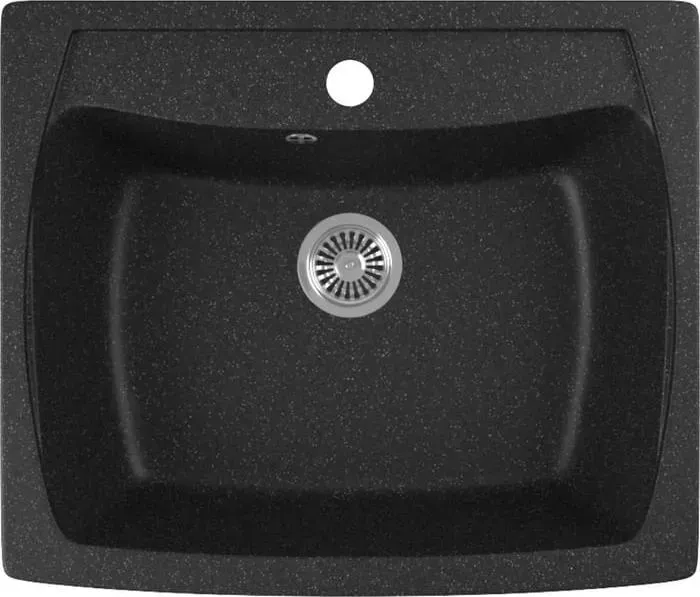 Мойка кухонная GREENSTONE GRS-03-308 черный