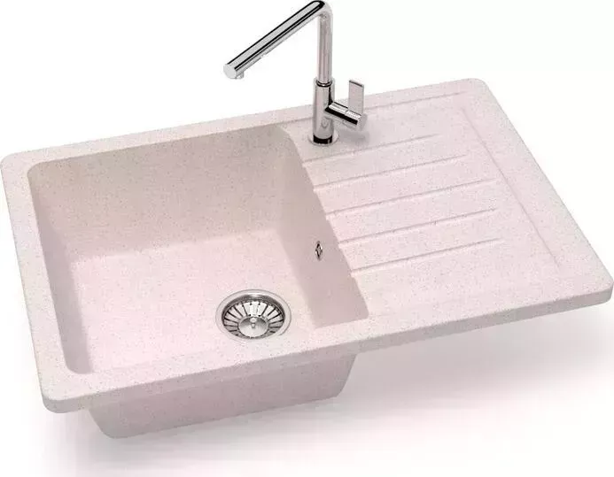 Мойка кухонная Glanz J-016-33 бежевая, матовая